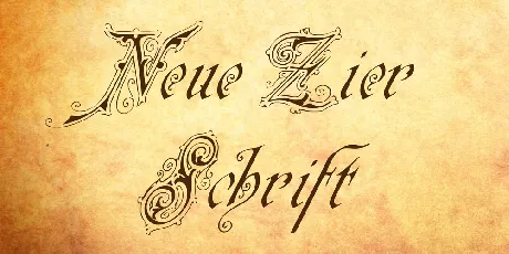 Neue Zier Schrift font