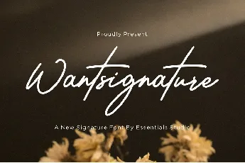 Wantsignature font