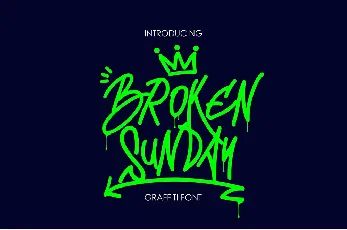 Broken Sunday font