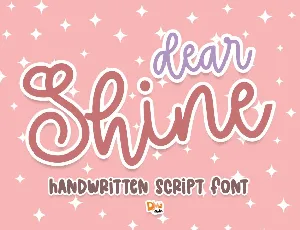 Dear Shine font