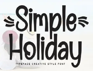 Simple Holiday Display font