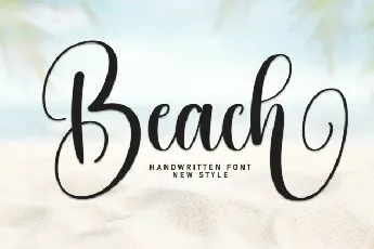 Beach Script font