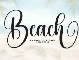 Beach Script font