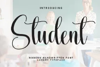 Student Script font