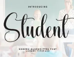 Student Script font