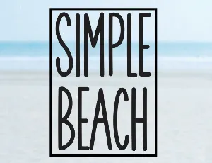 Simple Beach Display font