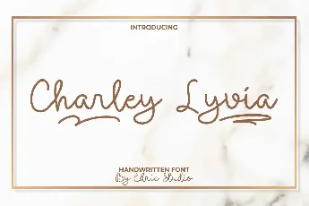 Charley Lyvia Demo font