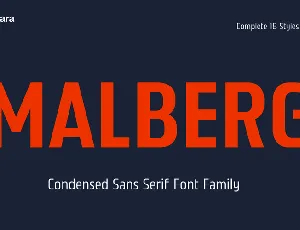 Malberg Trial font