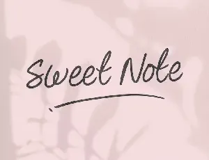 Sweet Note font