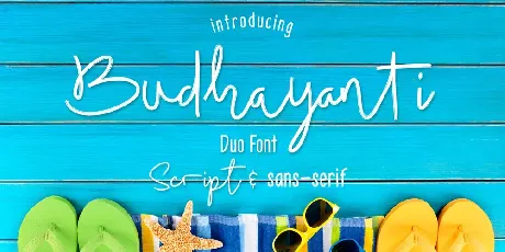 Budhayanti Script font