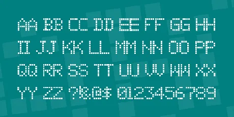 01 Digit font