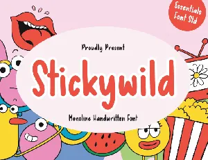 Stickywild Handwritten font