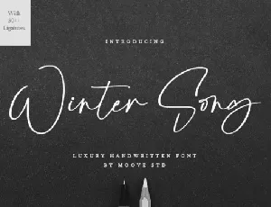 Winter Song font