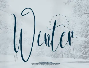 Winter font