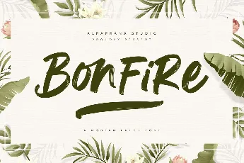 Bonfire Brush font