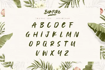 Bonfire Brush font