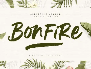 Bonfire Brush font