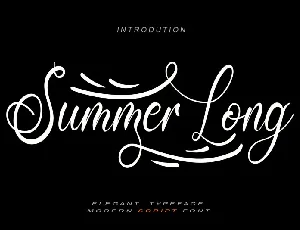 Summer Long font