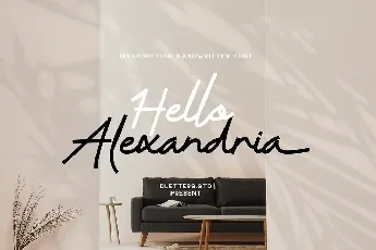 Hello Alexandria font