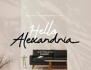 Hello Alexandria font