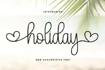 Holiday Handwritten font