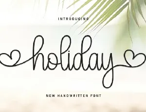 Holiday Handwritten font