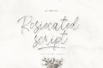 Rosiecated Handwritten Script font