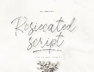 Rosiecated Handwritten Script font