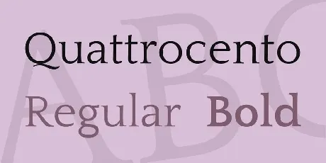 Quattrocento font