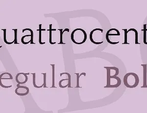 Quattrocento font