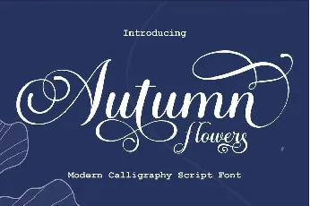 Autumn Flowers font