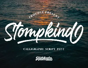 Stompkind Calligraphy Script font