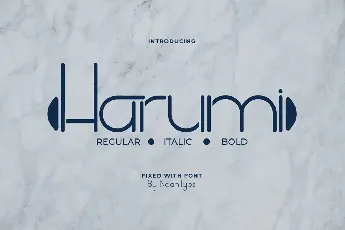 Harumi Demo font