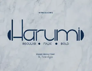 Harumi Demo font