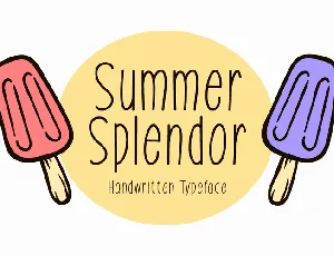 Summer Splendor font