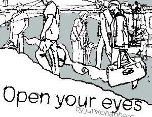 Open your eyes font
