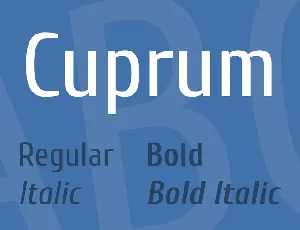 Cuprum font