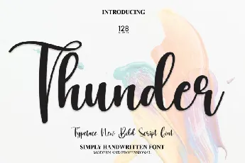 Thunder Script font