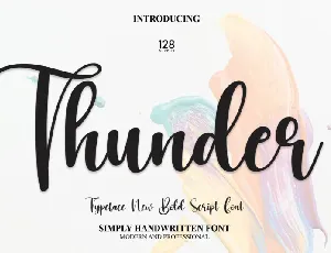 Thunder Script font