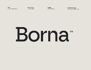 Borna font