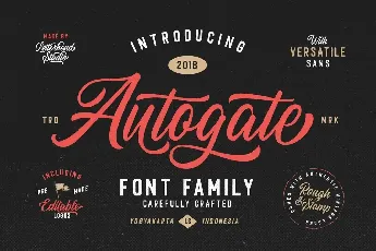 Autogate font