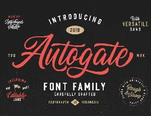 Autogate font