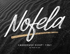 Nofela Brush font