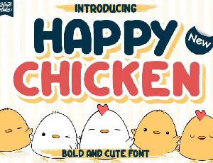 Happy Chicken Display font