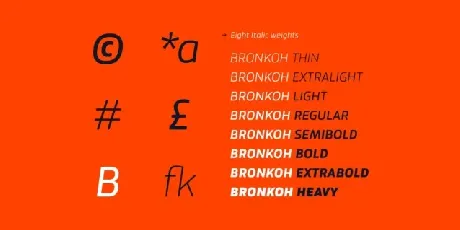 Bronkoh Family font