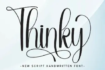 Thinky Script font