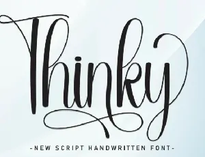 Thinky Script font