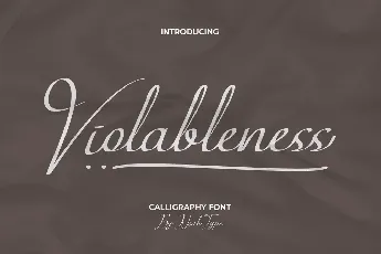 Violableness Demo font