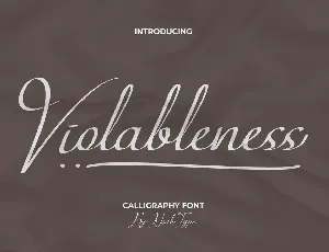 Violableness Demo font