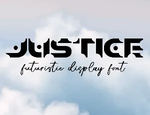 Justice Display Demo font